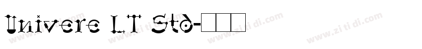 Univere LT Std字体转换